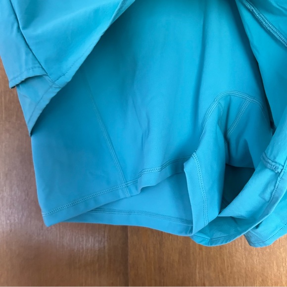 PopFlex On The Run Ruffle Athletic Workout Shorts Blue Size 1x - Picture 4 of 10